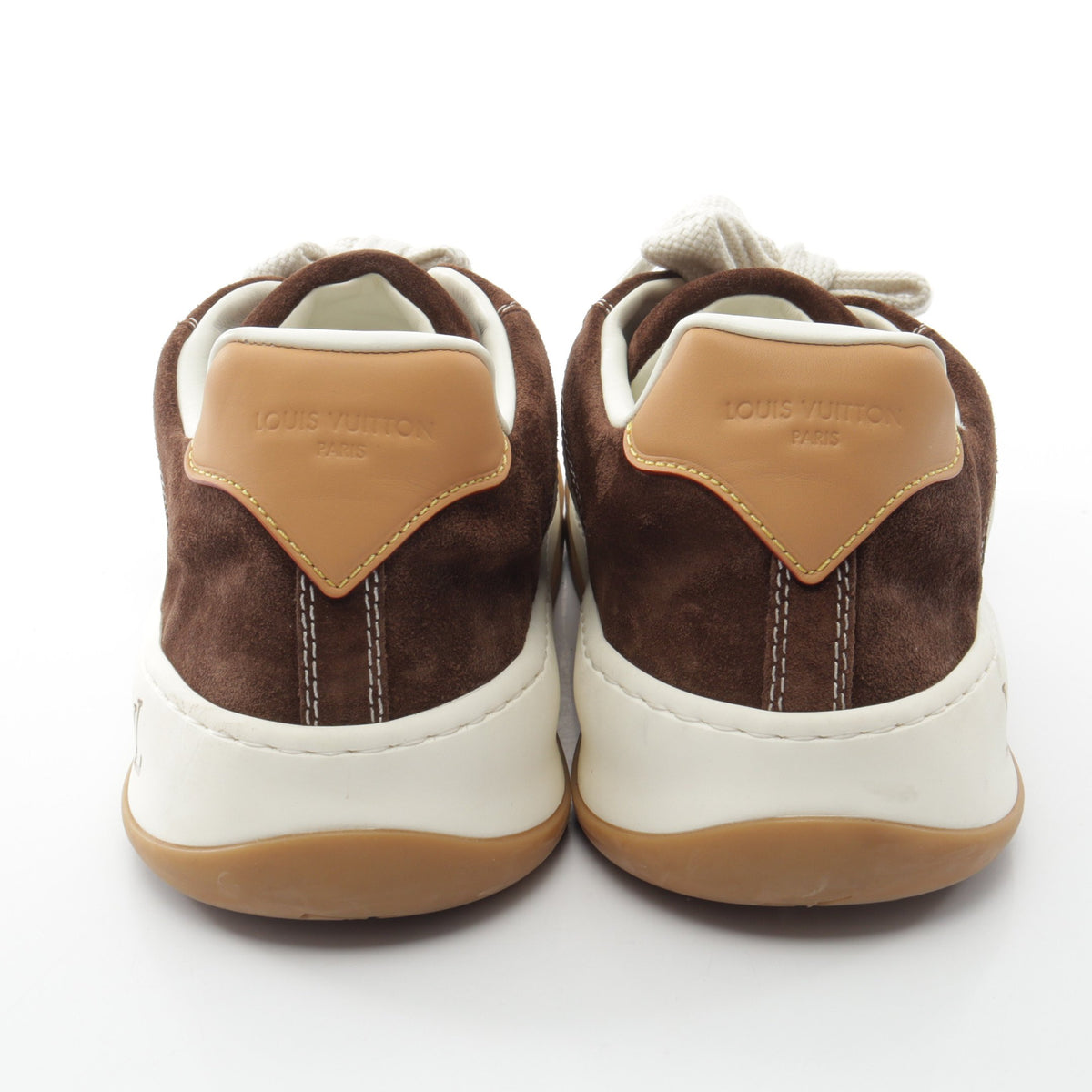 LVティルテッド スニーカー スエード レザー ブラウン ホワイト ルイヴィトン シューズ LOUIS VUITTON