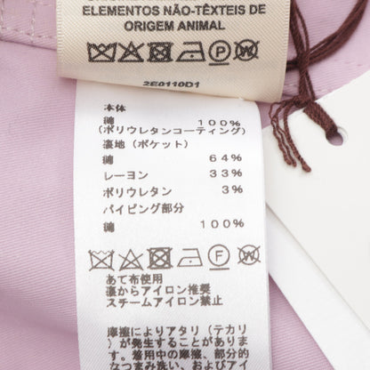 CLOU DE SELLE クルードセル ステンカラーコート コットン ピンク エルメス アウター HERMES