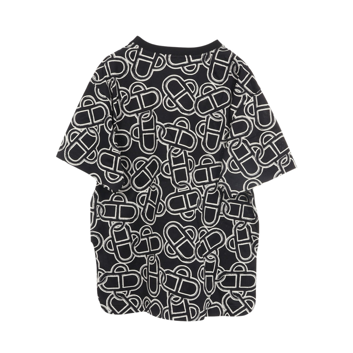 マキシ マイヨン エケストル 半袖Tシャツ コットン ブラック ホワイト エルメス トップス HERMES