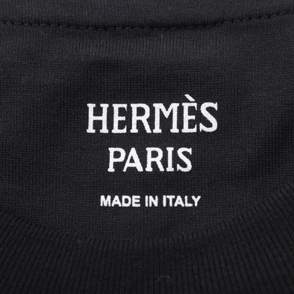 マキシ マイヨン エケストル 半袖Tシャツ コットン ブラック ホワイト エルメス トップス HERMES