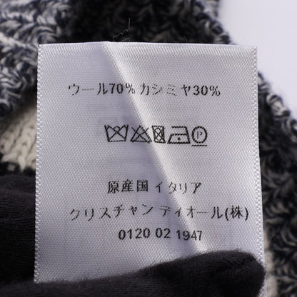 ロゴ ニット ベスト ウール カシミヤ ネイビー クリスチャンディオール