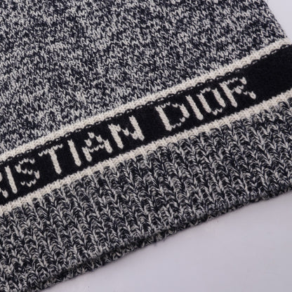 ロゴ ニット ベスト ウール カシミヤ ネイビー クリスチャンディオール