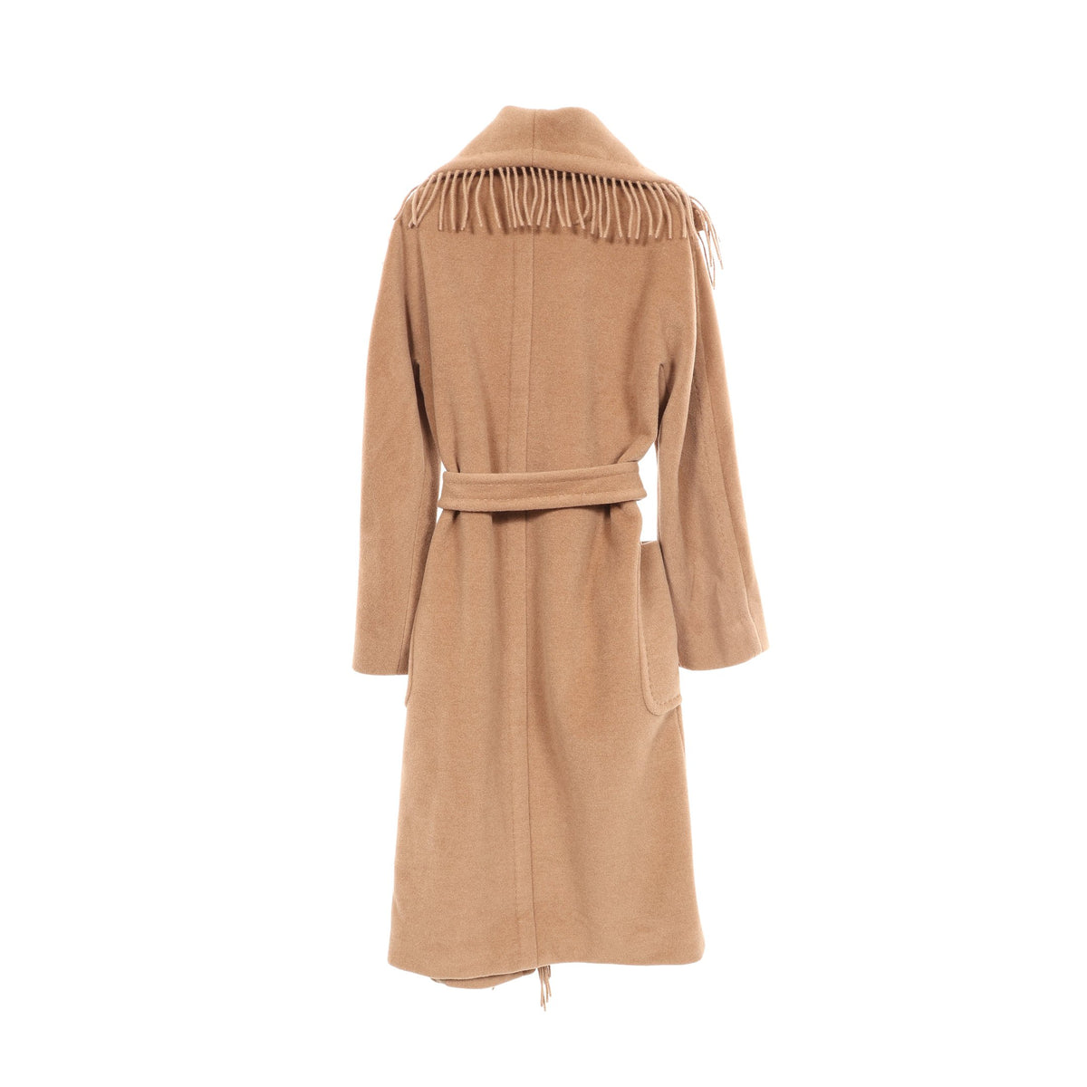 フリンジ ガウンコート キャメル ベージュ マックスマーラ アウター Max Mara