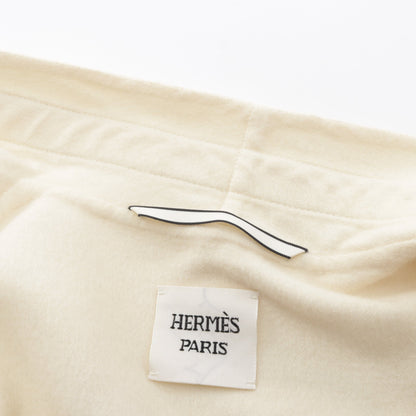 セリエボタン ロング ベスト カシミヤ オフホワイト エルメス トップス HERMES