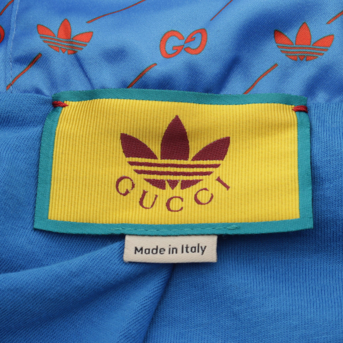 GUCCI × adidas フード付き トラックジャケット ブルー オレンジ マルチカラー グッチ アウター GUCCI