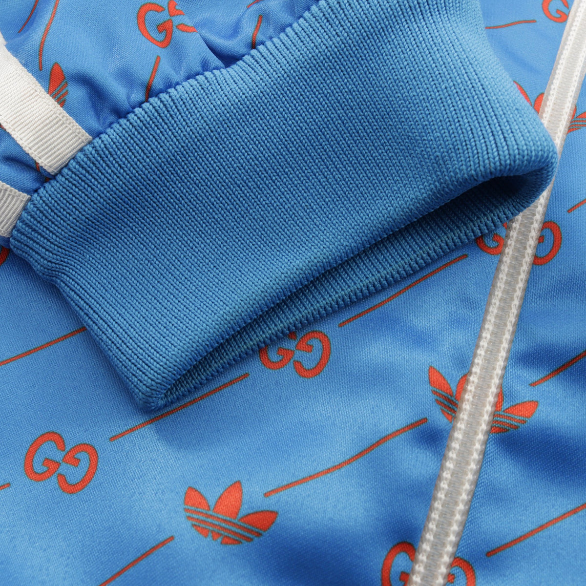 GUCCI × adidas フード付き トラックジャケット ブルー オレンジ マルチカラー グッチ アウター GUCCI