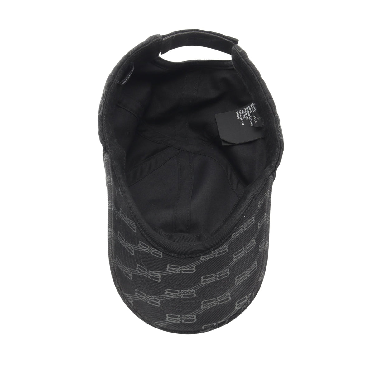 BBモノグラム キャップ コットン ブラック バレンシアガ 財布・小物 BALENCIAGA