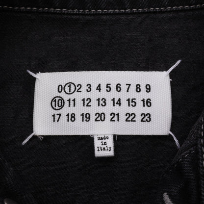 バックステッチ トラッカー ペイント加工 デニムジャケット コットン ダークグレー メゾンマルジェラ110 アウター Maison Margiela 1 10