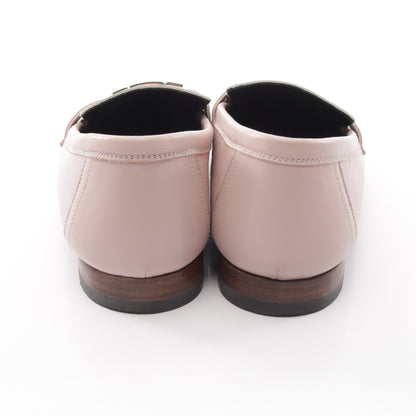 ロワイヤル モカシン レザー ピンク ホワイト エルメス シューズ HERMES