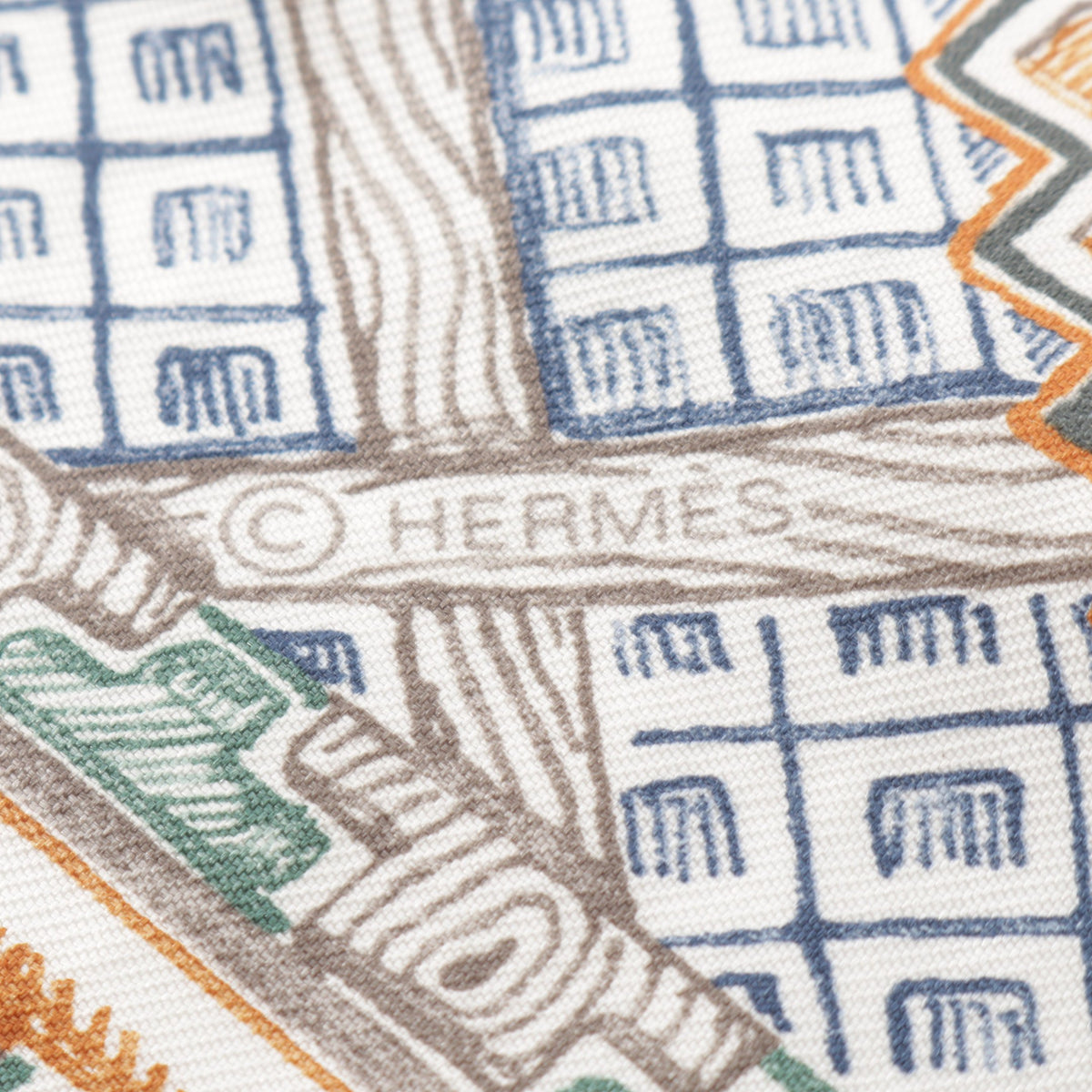 カレ90 SUPER SILK QUEST スカーフ シルク ブラック マルチカラー エルメス 財布・小物 HERMES
