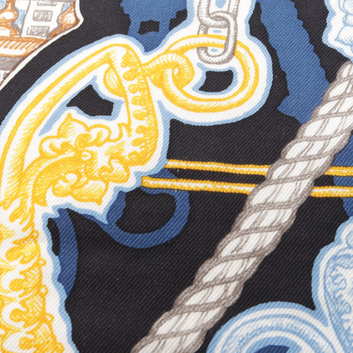 カレ90 SUPER SILK QUEST スカーフ シルク ブラック マルチカラー エルメス 財布・小物 HERMES