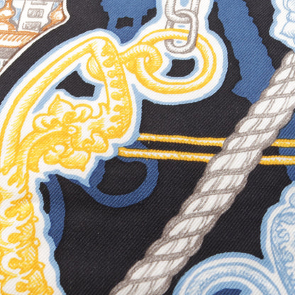 カレ90 SUPER SILK QUEST スカーフ シルク ブラック マルチカラー エルメス 財布・小物 HERMES