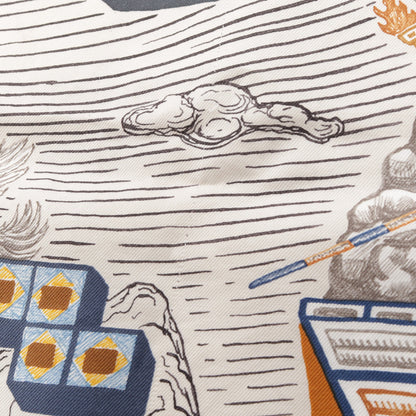 カレ90 SUPER SILK QUEST スカーフ シルク ブラック マルチカラー エルメス 財布・小物 HERMES