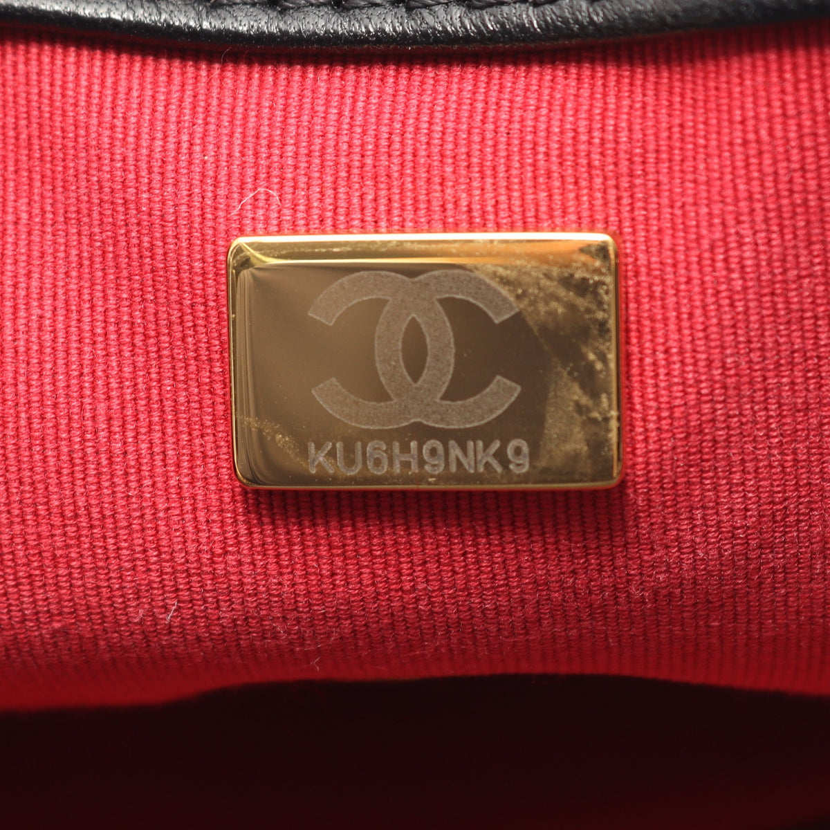 19 ディズヌフ マトラッセ コンビ金具 2WAY チェーンショルダーバッグ ラムスキン ブラック シャネル