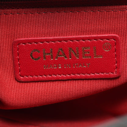 マトラッセ チェーンショルダーバッグ レザー ブラック ゴールド金具 シャネル