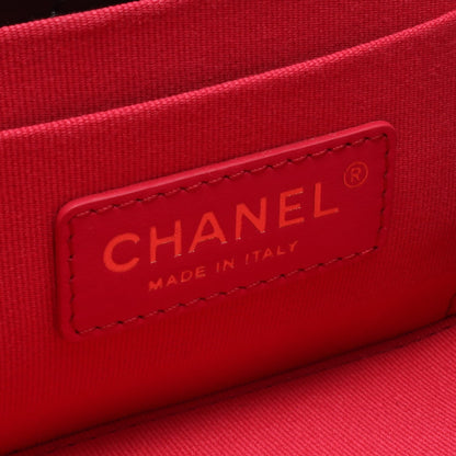 マトラッセ バニティバッグ チェーンショルダーバッグ ラムスキン ブラック ゴールド金具 シャネル