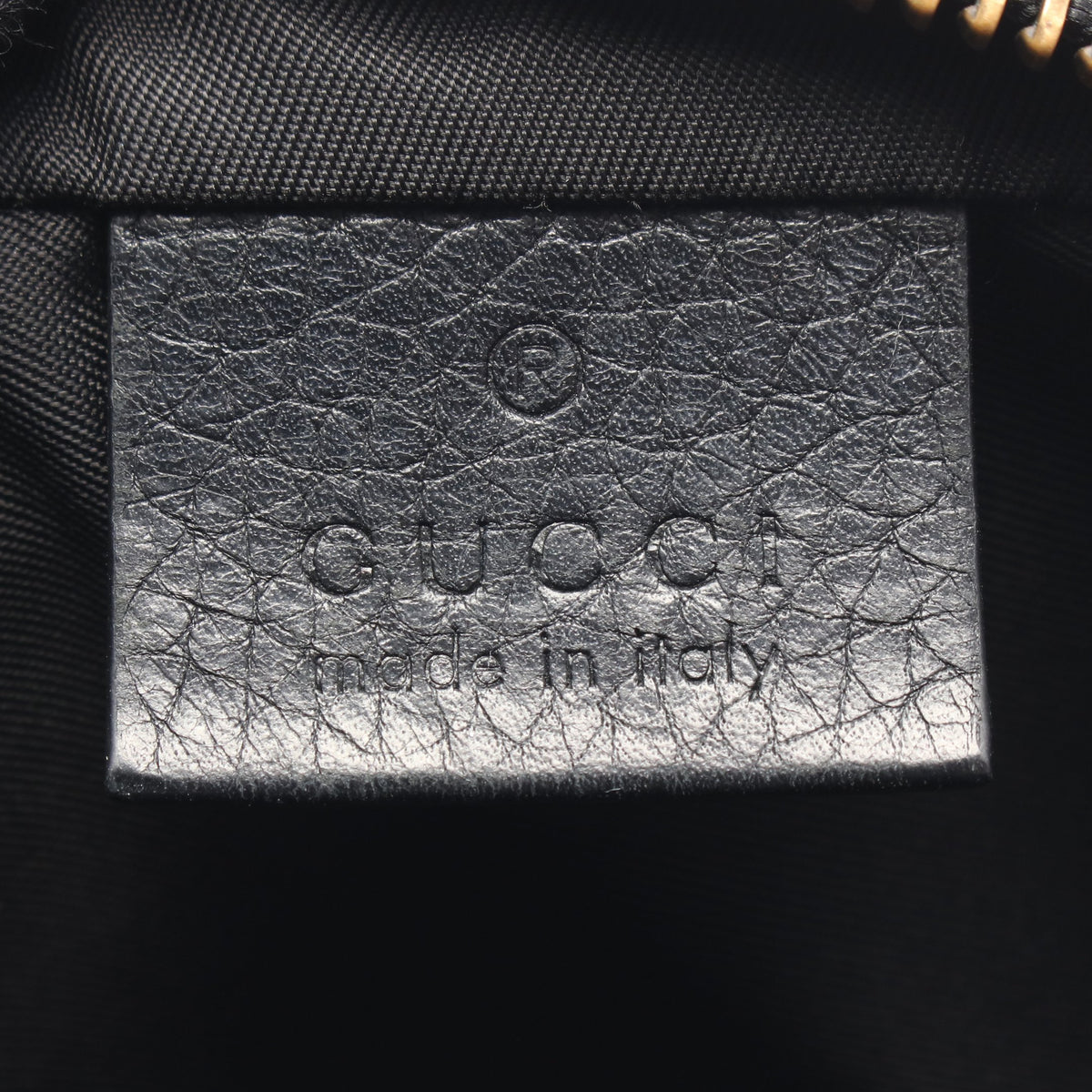 ソーホー インターロッキングG タッセル ショルダーバッグ レザー ブラック グッチ バッグ GUCCI