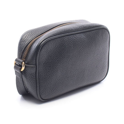 ソーホー インターロッキングG タッセル ショルダーバッグ レザー ブラック グッチ バッグ GUCCI