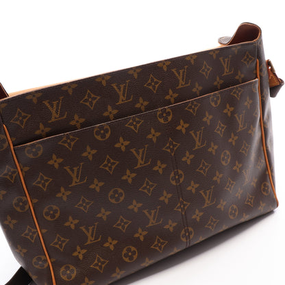 アベス モノグラム ショルダーバッグ PVC レザー ブラウン ルイヴィトン バッグ LOUIS VUITTON