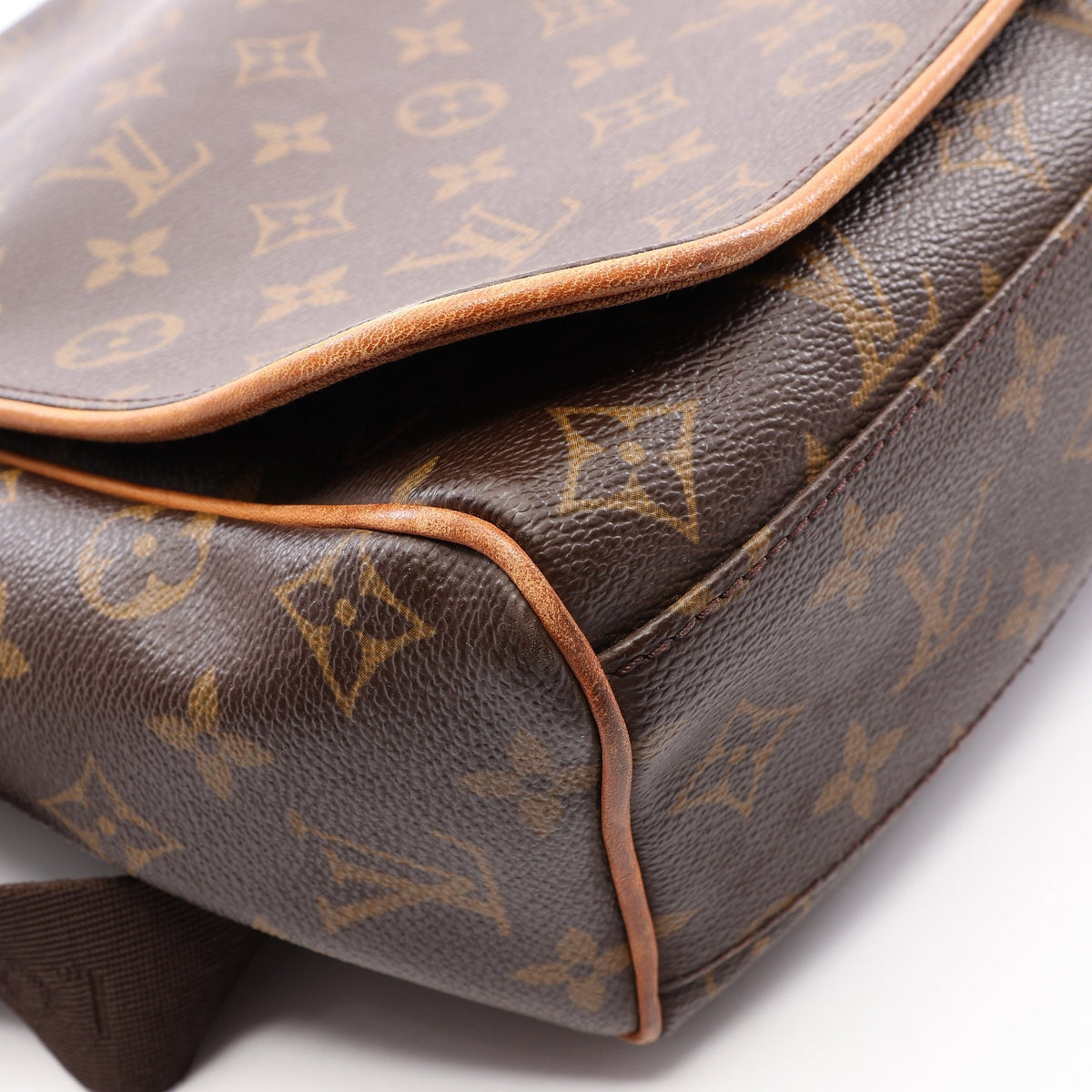 アベス モノグラム ショルダーバッグ PVC レザー ブラウン ルイヴィトン バッグ LOUIS VUITTON