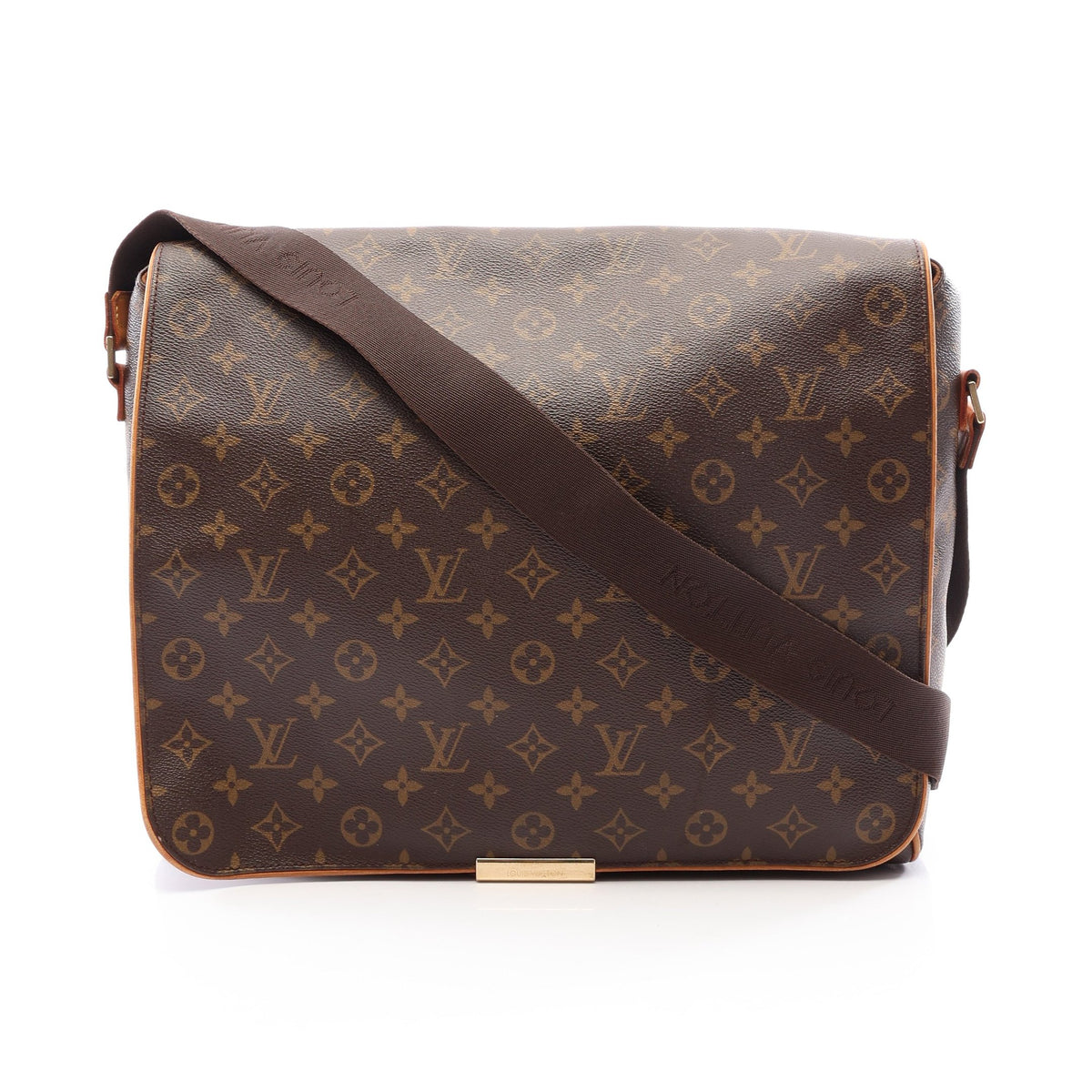 アベス モノグラム ショルダーバッグ PVC レザー ブラウン ルイヴィトン バッグ LOUIS VUITTON
