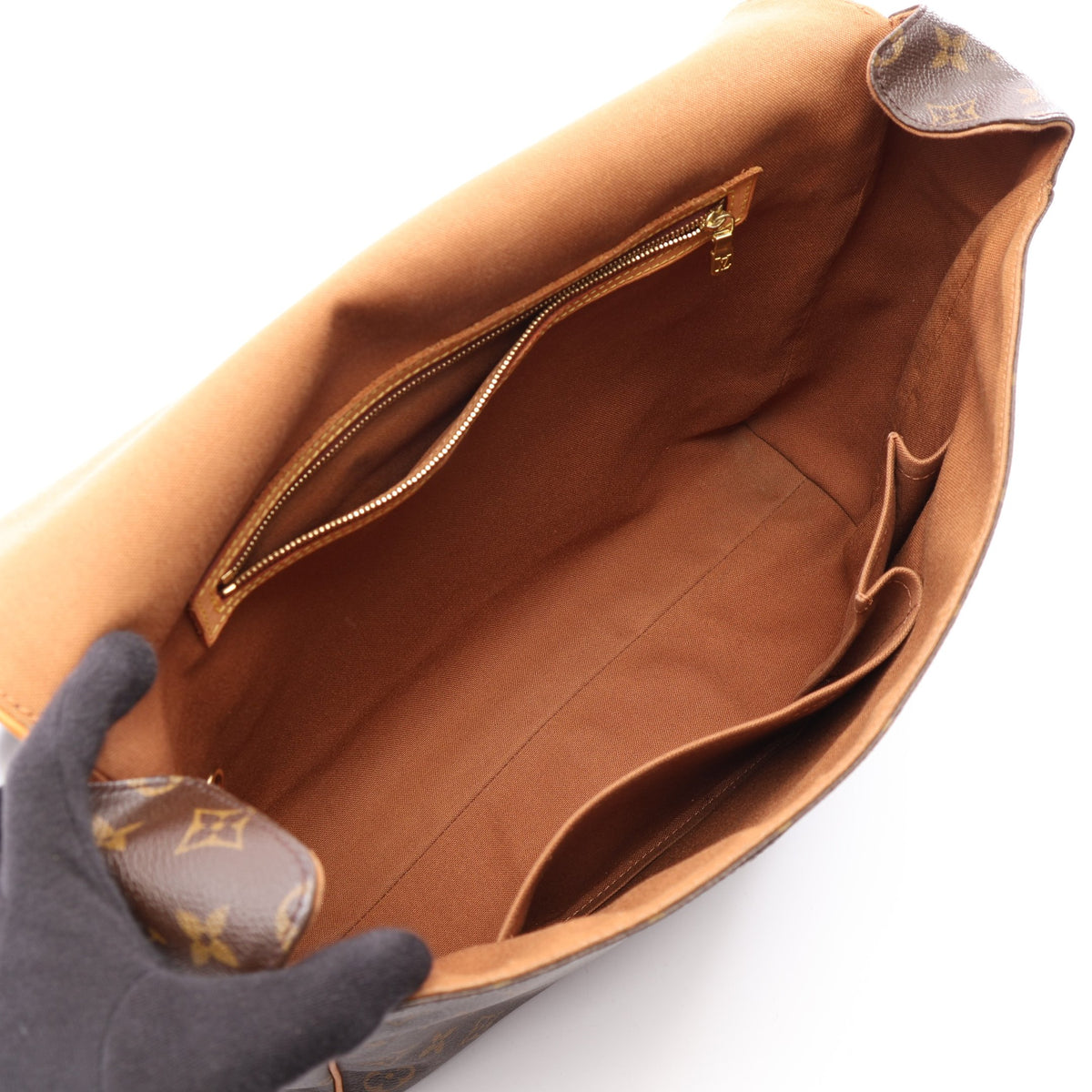 アベス モノグラム ショルダーバッグ PVC レザー ブラウン ルイヴィトン バッグ LOUIS VUITTON