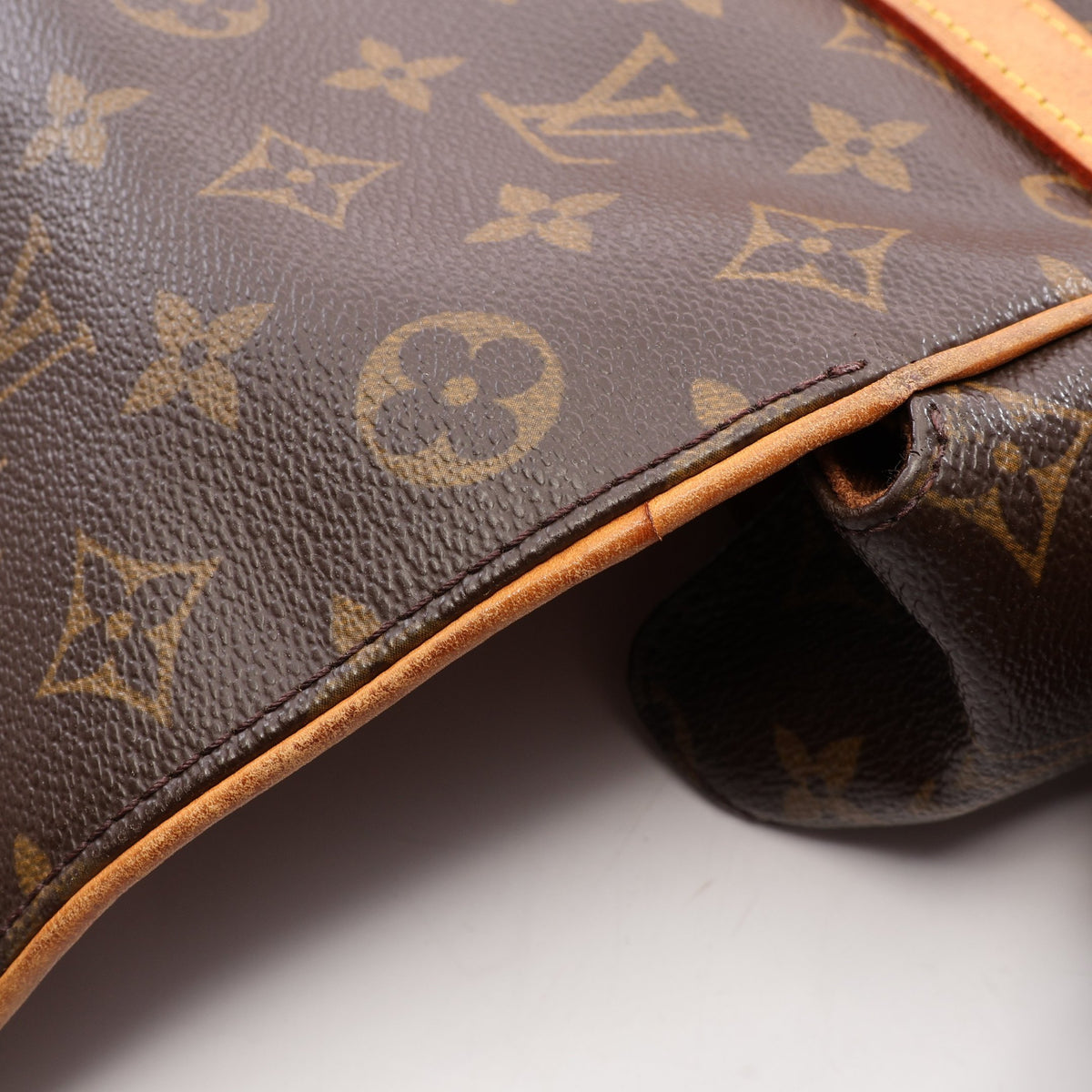 アベス モノグラム ショルダーバッグ PVC レザー ブラウン ルイヴィトン バッグ LOUIS VUITTON