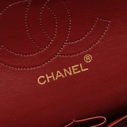 マトラッセ Wフラップ Wチェーンショルダーバッグ ラムスキン ブラック ゴールド金具 ヴィンテージ シャネル バッグ CHANEL