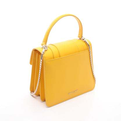 セルペンティ フォーエバー 2WAY ハンドバッグ カーフレザー イエロー ブルガリ バッグ BVLGARI
