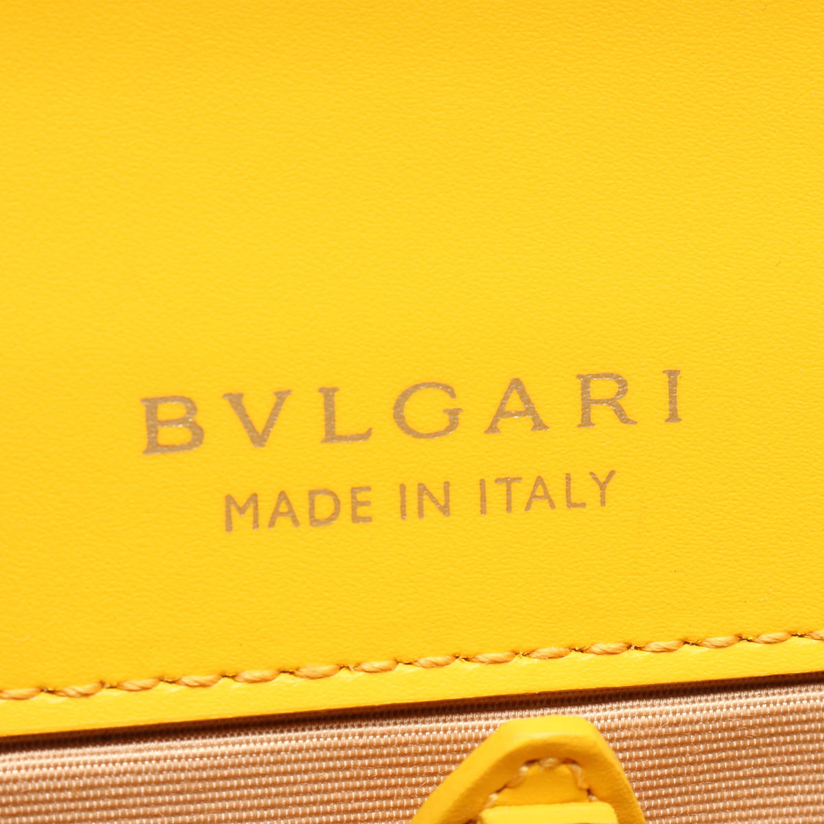 セルペンティ フォーエバー 2WAY ハンドバッグ カーフレザー イエロー ブルガリ バッグ BVLGARI
