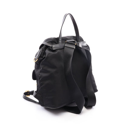 TESSUTO + SOFT CALF バックパック リュックサック ナイロン レザー ブラック プラダ