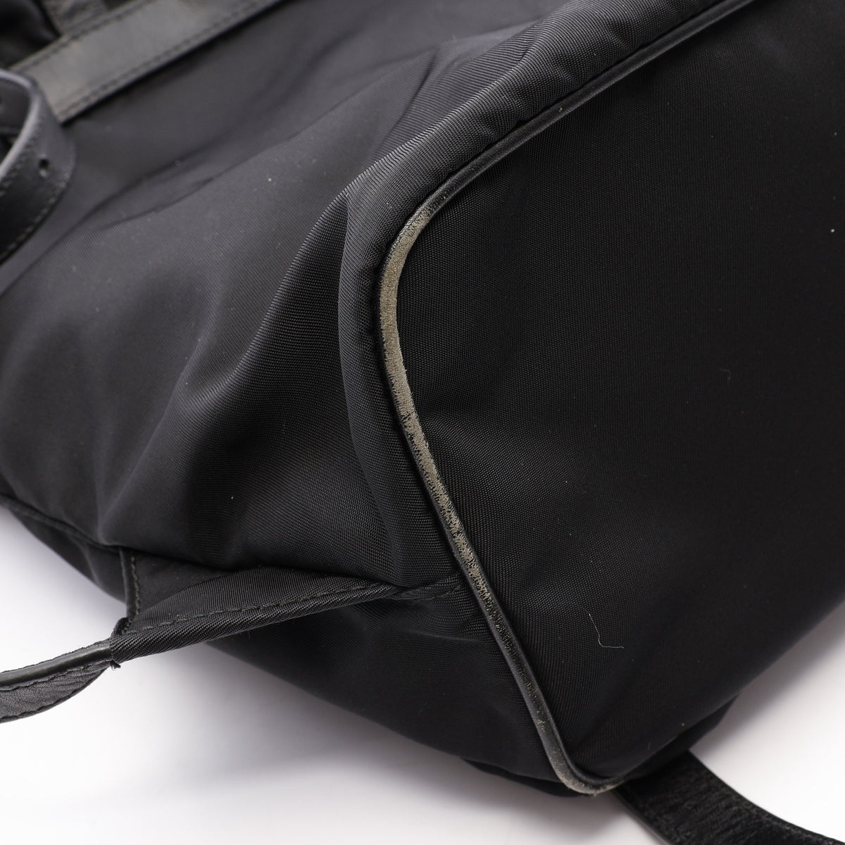 TESSUTO + SOFT CALF バックパック リュックサック ナイロン レザー ブラック プラダ