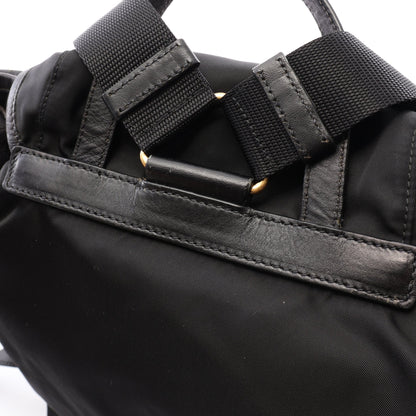 TESSUTO + SOFT CALF バックパック リュックサック ナイロン レザー ブラック プラダ