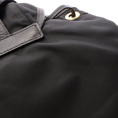 TESSUTO + SOFT CALF バックパック リュックサック ナイロン レザー ブラック プラダ