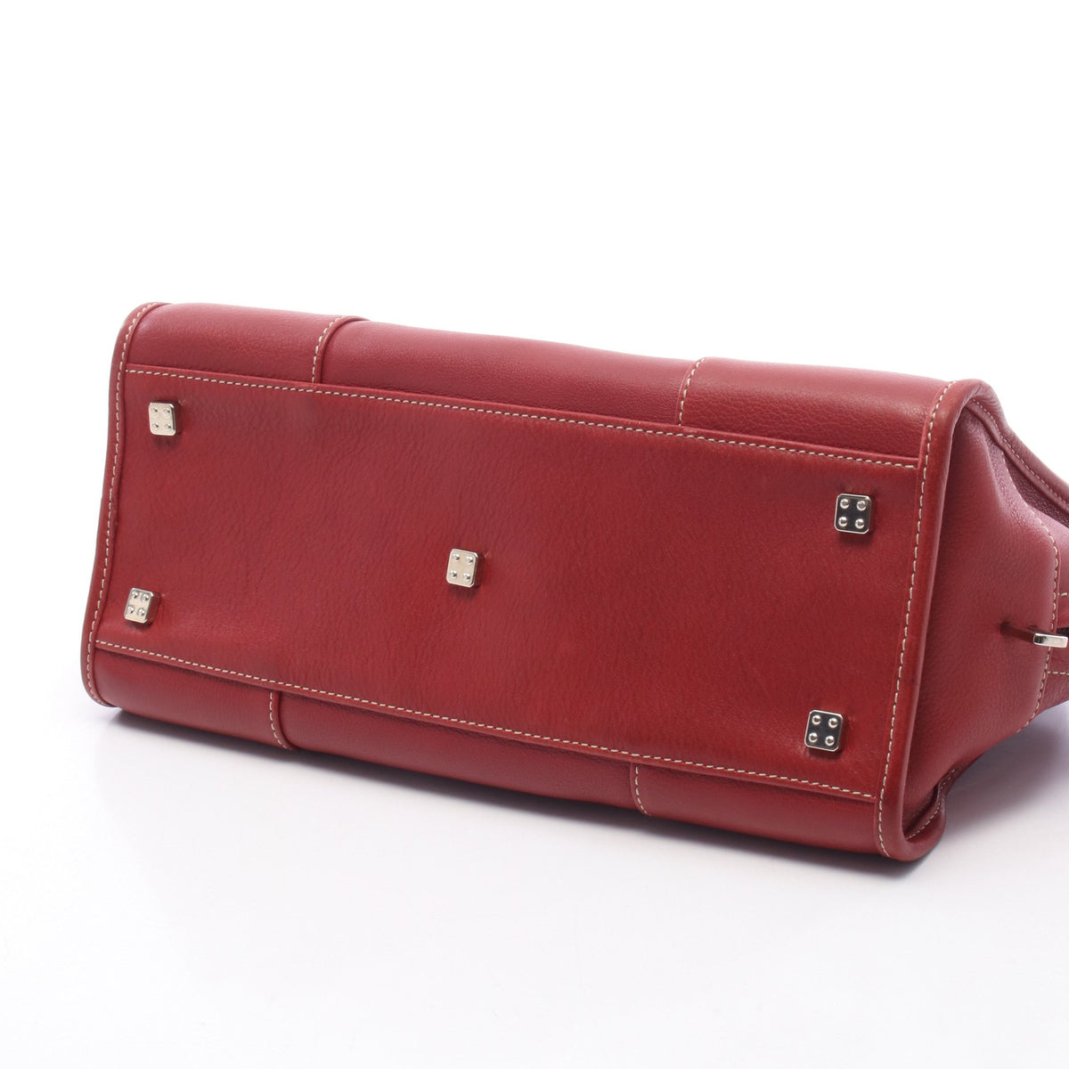 アマソナ28 ハンドバッグ レザー レッド ロエベ バッグ LOEWE