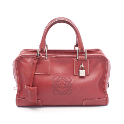 アマソナ28 ハンドバッグ レザー レッド ロエベ バッグ LOEWE