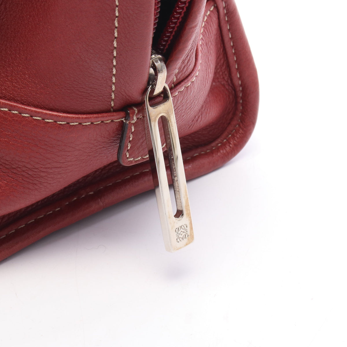 アマソナ28 ハンドバッグ レザー レッド ロエベ バッグ LOEWE