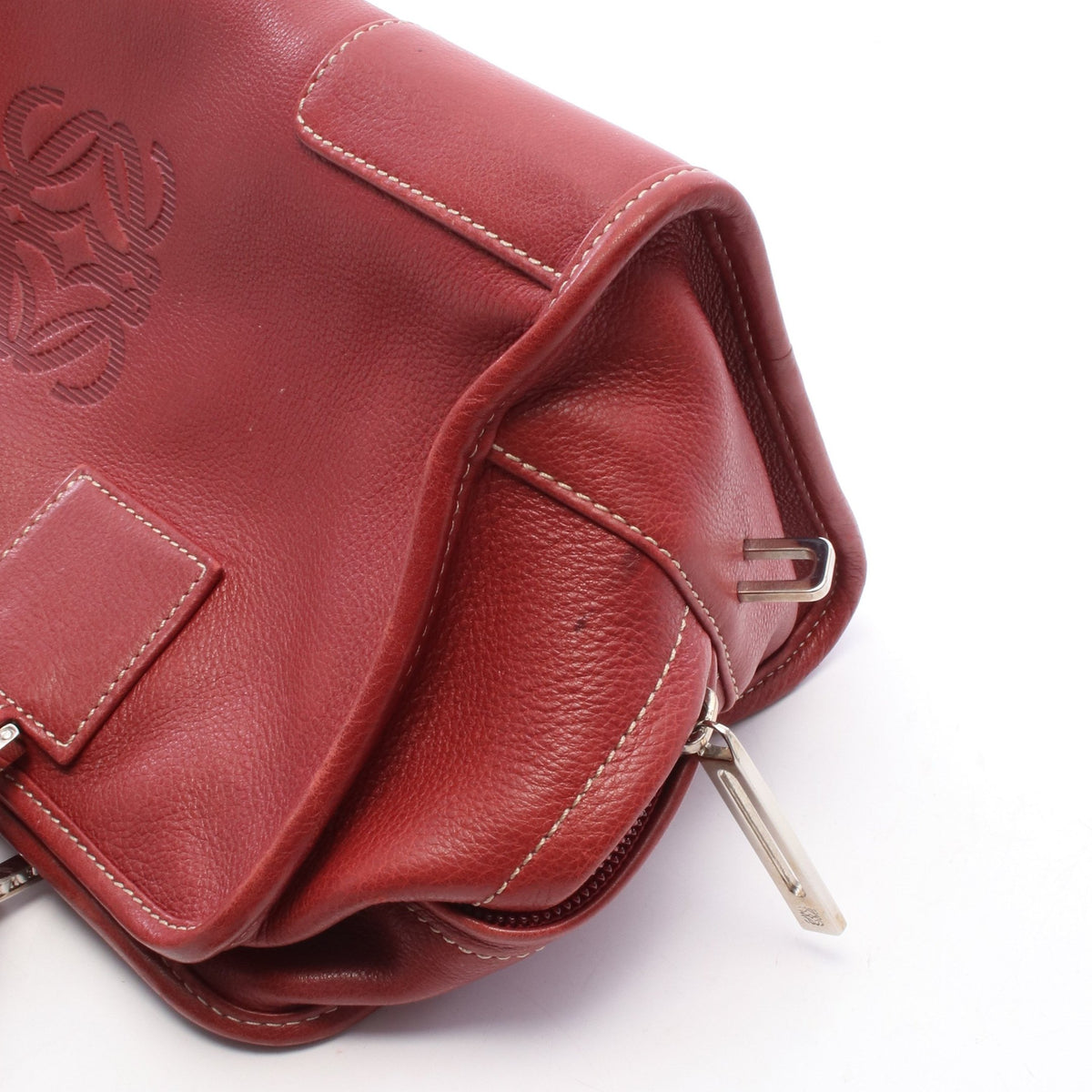 アマソナ28 ハンドバッグ レザー レッド ロエベ バッグ LOEWE