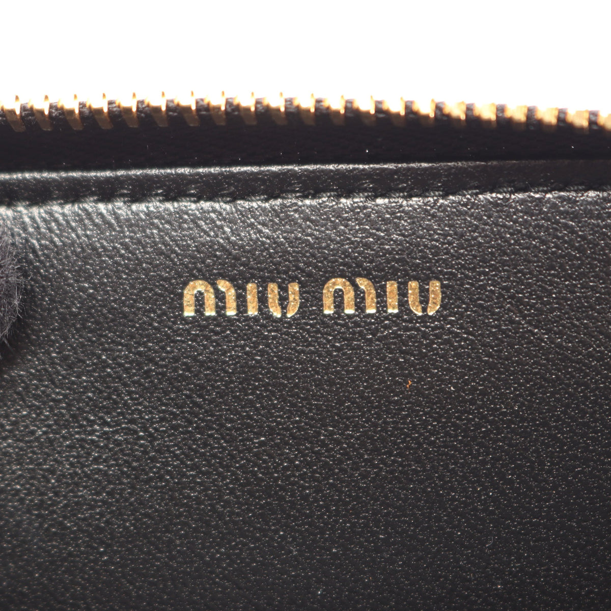 ドット カードケース コインケース レザー ブラック ホワイト ミュウミュウ 財布・小物 miu miu