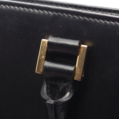 YSLライン ベイビー モノグラム カバス 2WAY ハンドバッグ レザー ブラック サンローランパリ