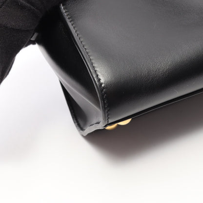 YSLライン ベイビー モノグラム カバス 2WAY ハンドバッグ レザー ブラック サンローランパリ