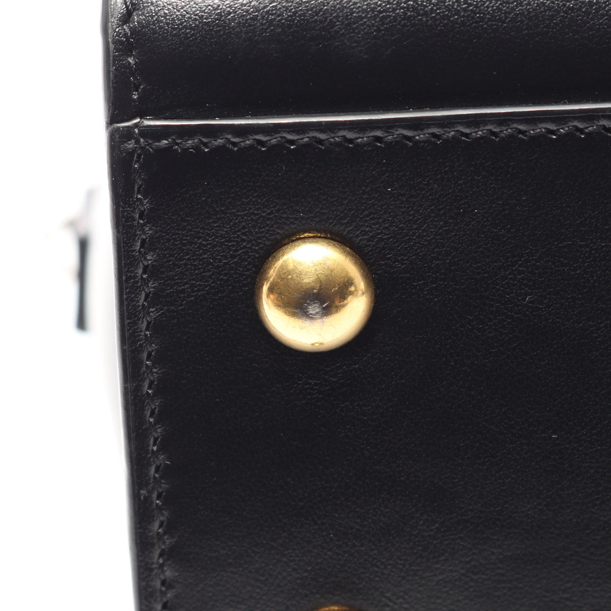 YSLライン ベイビー モノグラム カバス 2WAY ハンドバッグ レザー ブラック サンローランパリ
