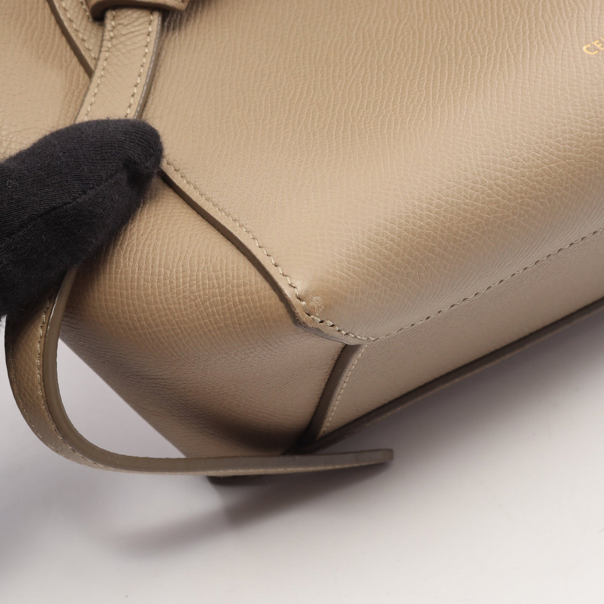BELT BAG NANO ベルトバッグ ナノ 2WAY ハンドバッグ レザー グレーベージュ セリーヌ