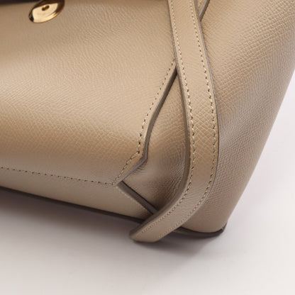 BELT BAG NANO ベルトバッグ ナノ 2WAY ハンドバッグ レザー グレーベージュ セリーヌ