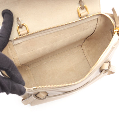 BELT BAG NANO ベルトバッグ ナノ 2WAY ハンドバッグ レザー グレーベージュ セリーヌ