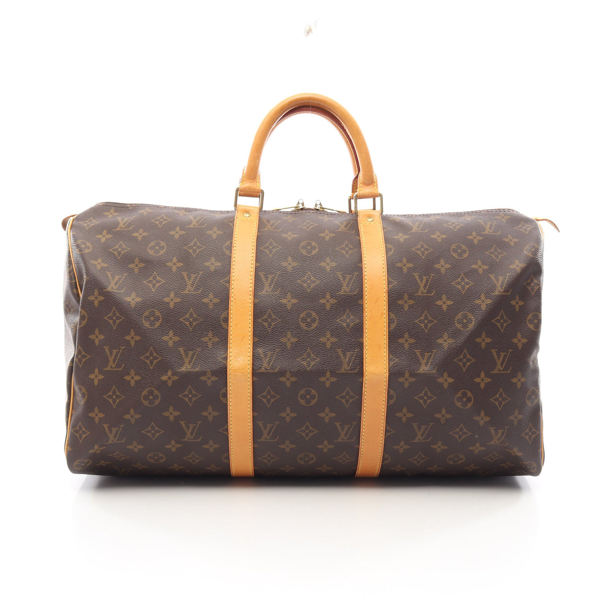 キーポル50 モノグラム ボストンバッグ PVC レザー ブラウン ルイヴィトン バッグ LOUIS VUITTON