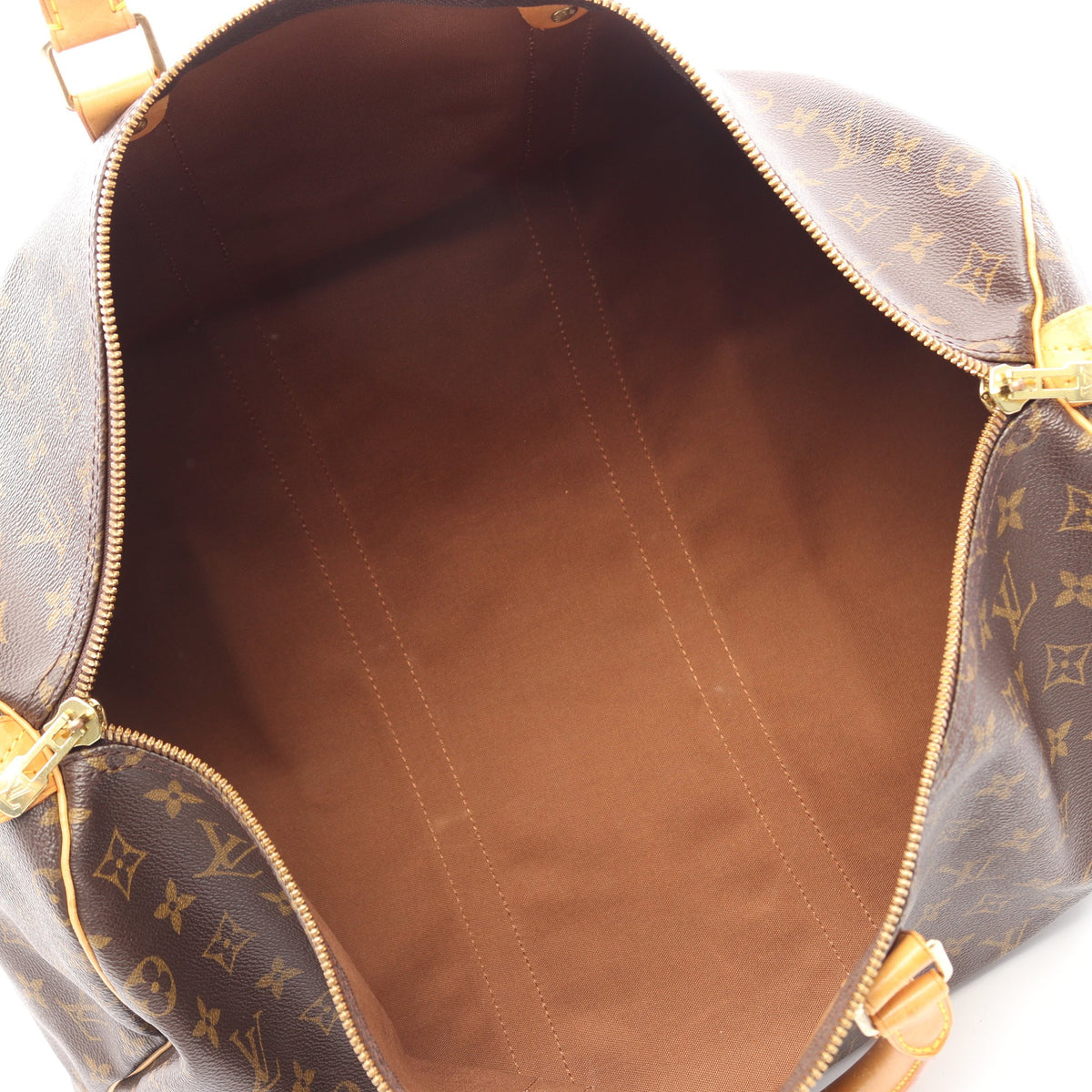 キーポル50 モノグラム ボストンバッグ PVC レザー ブラウン ルイヴィトン バッグ LOUIS VUITTON
