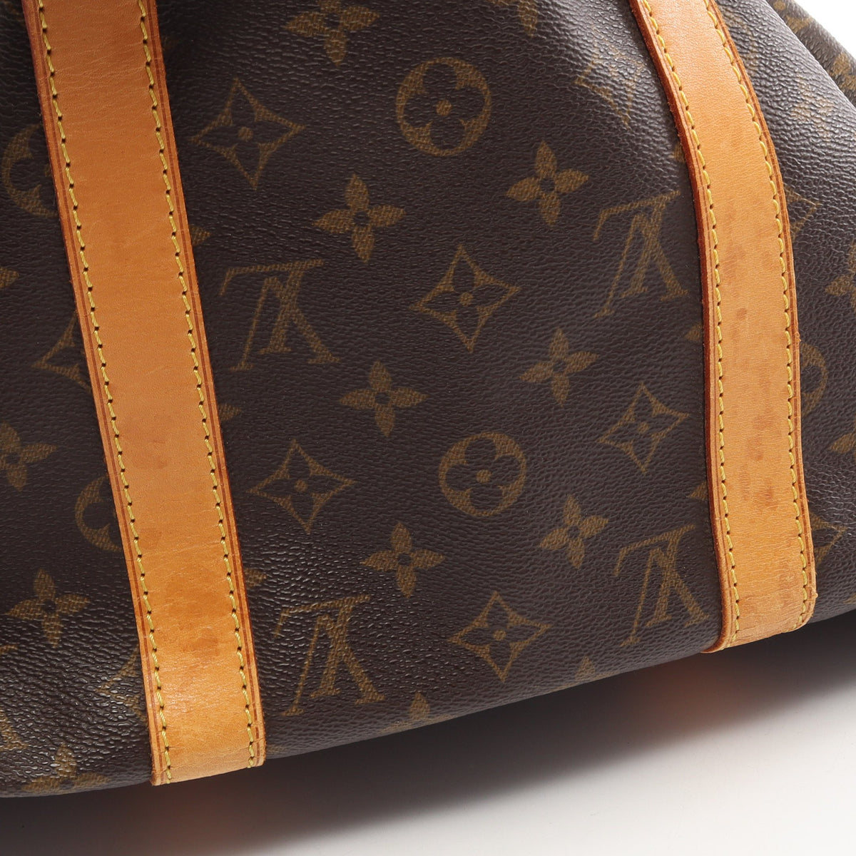 キーポル50 モノグラム ボストンバッグ PVC レザー ブラウン ルイヴィトン バッグ LOUIS VUITTON