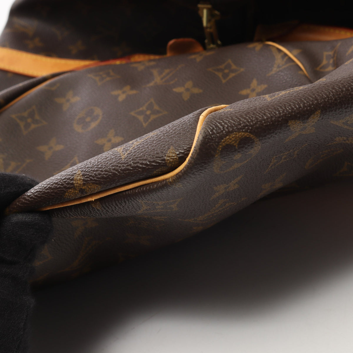 キーポル50 モノグラム ボストンバッグ PVC レザー ブラウン ルイヴィトン バッグ LOUIS VUITTON