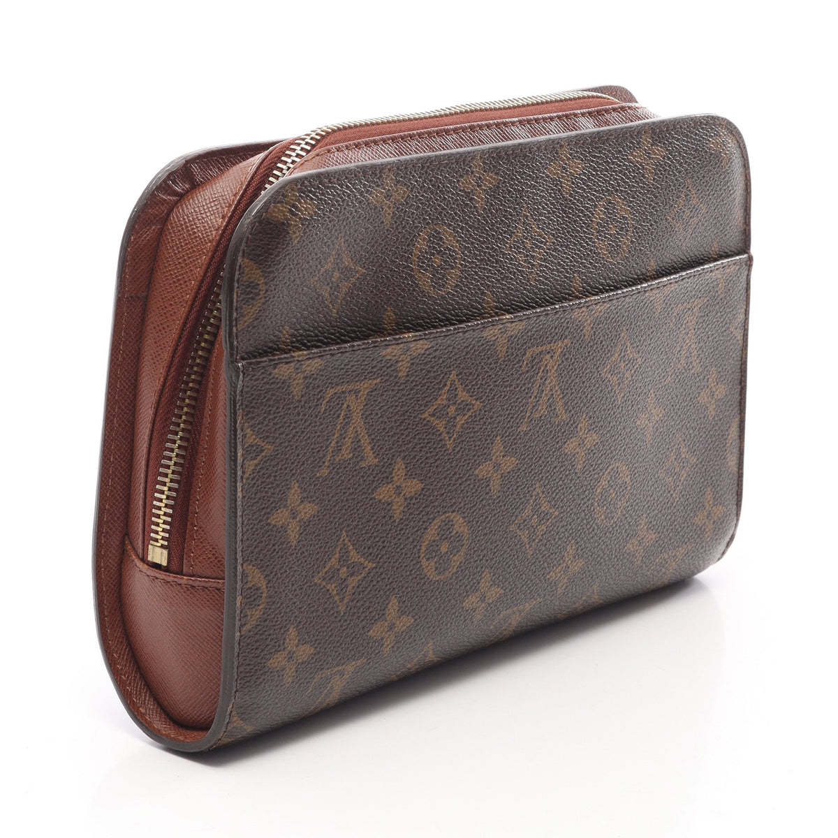 オルセー モノグラム クラッチバッグ セカンドバッグ PVC レザー ブラウン ルイヴィトン